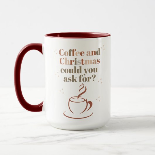 Mug Taza para Amantes del Café y Navidad (Gauche)