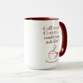 Mug Taza para Amantes del Café y Navidad (Devant droit)