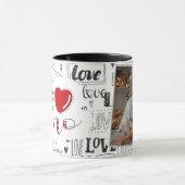 Mug Taza para café personalizada con foto de pareja (Centre)