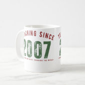 Mug Taza para profesor | Teaching since 2007 (Devant gauche)