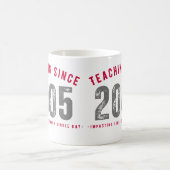 Mug Taza para profesores Teaching since 2005 (Centre)