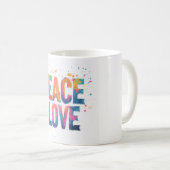 Mug Taza Peace and Love (Devant droit)