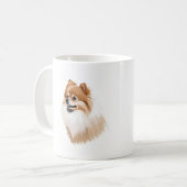 Mug Taza perro pomerania (Devant gauche)