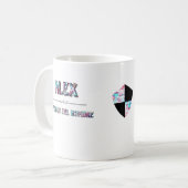 Mug Taza personalizada Alex y su significado (Devant gauche)