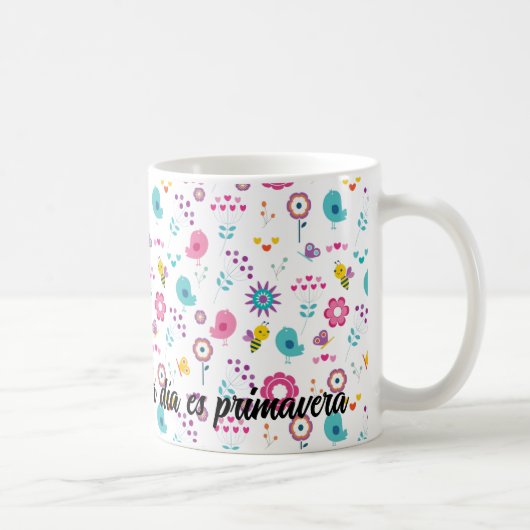 Mug Taza primavera para regalar a un amigo (Droite)