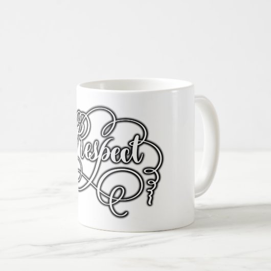 Mug Taza respect  (Devant droit)
