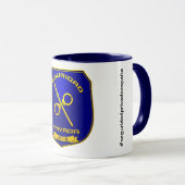Mug Taza Seguridad Privada España Placa Azul (Devant droit)