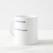 Mug Taza Soy Mi Lugar Seguro (Devant gauche)