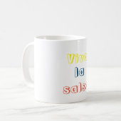 Mug Taza viva la salsa (Devant gauche)