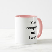 Mug Taza "You complete me" (Devant droit)