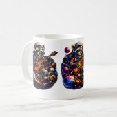 Mug TazaMapache astronauta rockero – Música entre plan (Devant gauche)