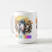 Mug Tazas horse meme – funny horses on a selfie (Devant gauche)