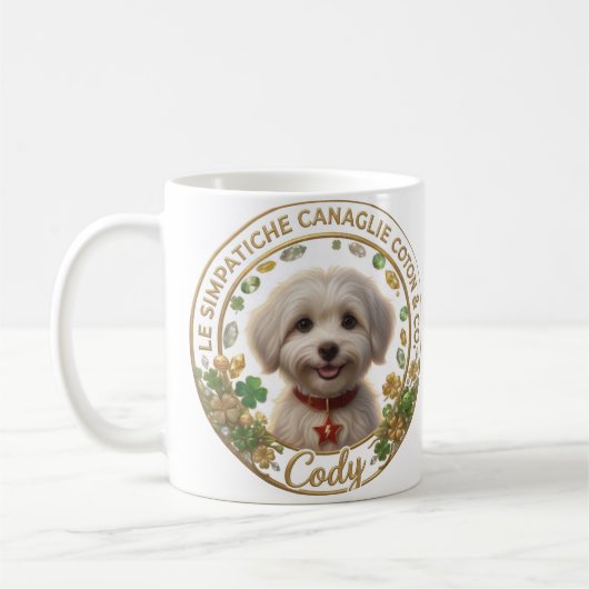 Mug Tazza Cody Bianca - Coton Detectives (Gauche)