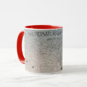 Mug Tazza Fan Art di Supernatural disegnata (Devant gauche)