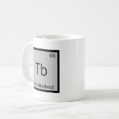 Mug Tb - Total Blackout Symbole d'élément de chimie dr (Devant gauche)