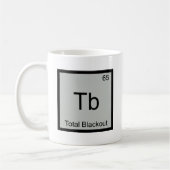 Mug Tb - Total Blackout Symbole d'élément de chimie dr (Gauche)