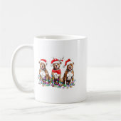 Mug Tbull Dog Christmas Lights Cute Pet Matching Famil (Gauche)