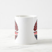 Mug Tchad Tchadien Canada Drapeau des racines d'arbres (Centre)