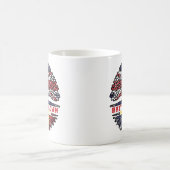 Mug Tchad Tchadien Royaume-Uni Drapeau des racines d'a (Centre)