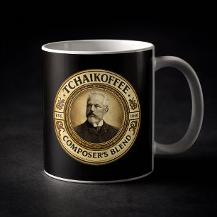 Mug TCHAIKOFFEE Assortiment du Compositeur Musique Cla