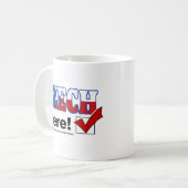 Mug Tchèque ici (léger) (Devant gauche)
