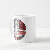 Mug Tchéquie France France Arbre Drapeau (Devant gauche)