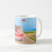 Mug Tchiens de Yorkshire pour la Saint-Valentin Camion (Devant droit)