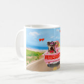 Mug Tchiens de Yorkshire pour la Saint-Valentin Camion (Devant gauche)