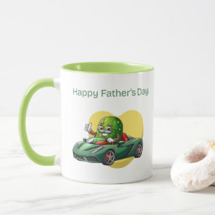 Mug Tchiné Conduisant une Voiture de Sport Joyeuse Fêt