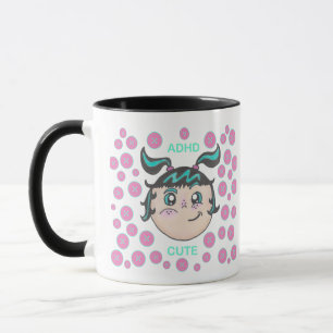 Mug TDAH avec design "TDAH Mignon"