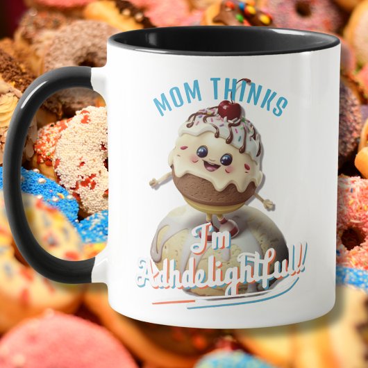 Mug TDAHelight Sundae personnalisées TDAH