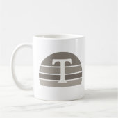Mug TDPT Monogramme personnalisé Musique de lever de s (Gauche)