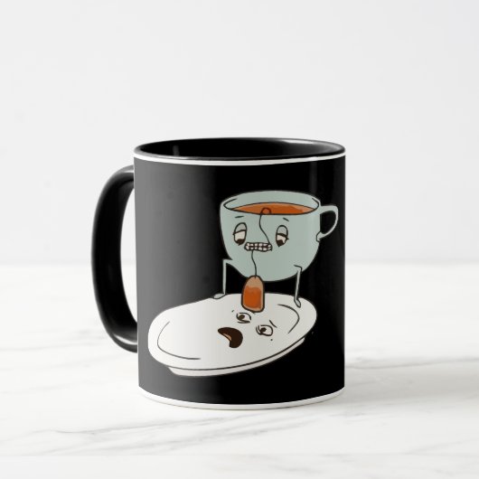 Mug Tea Bagger Cup and Plate Kitchen Humour (Devant gauche)
