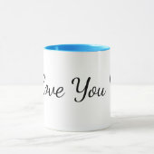 Mug Tea Cup I Love You ❤️ (Centre)