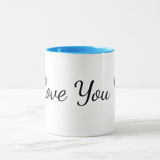 Mug Tea Cup I Love You ❤️ (Centre)