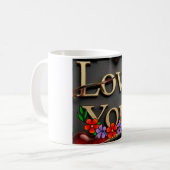 Mug Tea cup style amour (Devant gauche)