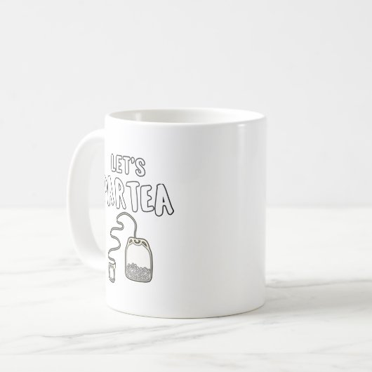 Mug Tea Lover Gift Party Let's Partea Gift (Devant gauche)
