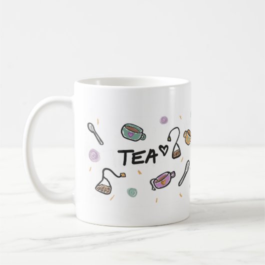 Mug Tea Lovers Mug, Illustration  (Gauche)