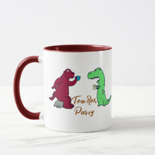 Mug Tea Party T-Rex Dinosaur Nouveauté Joueur Cadeau