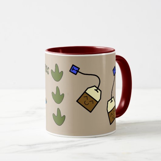 Mug Tea-ranosaurus détruit (Devant droit)