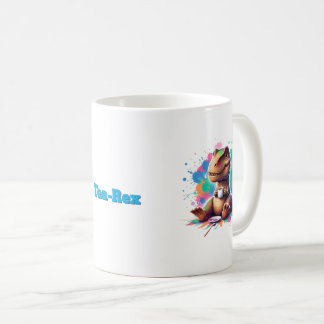 Mug Tea‑Rex – Cartoon Dino mit Tee |
