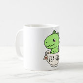 Mug Tea-Rex Cute T-Rex Dinosaur Kawaii Amusant Dino Pu (Devant gauche)