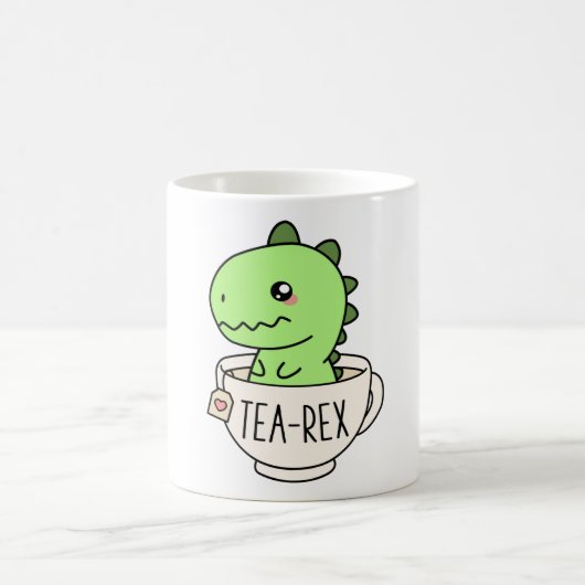 Mug Tea-Rex Cute T-Rex Dinosaur Kawaii Amusant Dino Pu (Centre)