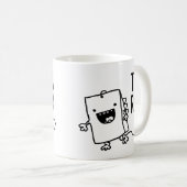 Mug Tea Rex Tea Sac Drôle Pun Carton (Devant droit)