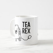 Mug Tea Rex Tea Sac Drôle Pun Carton (Devant gauche)