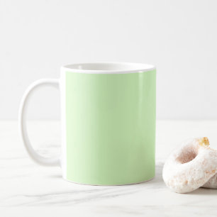 Mug Tea vert pastel Feuille couleur solide