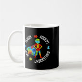 Mug Teach Accept Love Understand Autism Support Autism (Gauche)