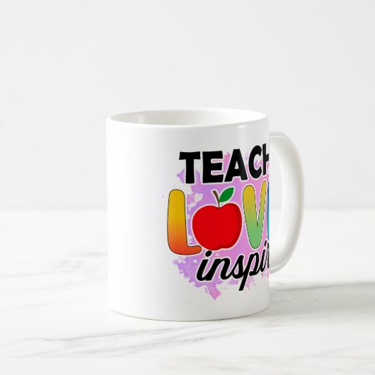 Mug Teach Love Inspire (Devant droit)