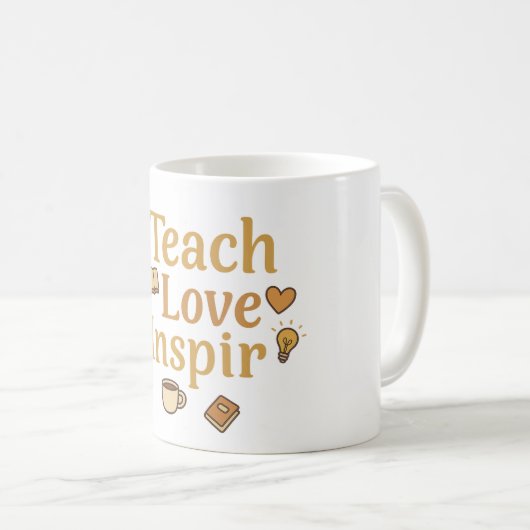 Mug Teach Love Inspire (Devant droit)