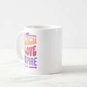 Mug Teach Love Inspire - Inspiration de l'enseignant A (Devant gauche)